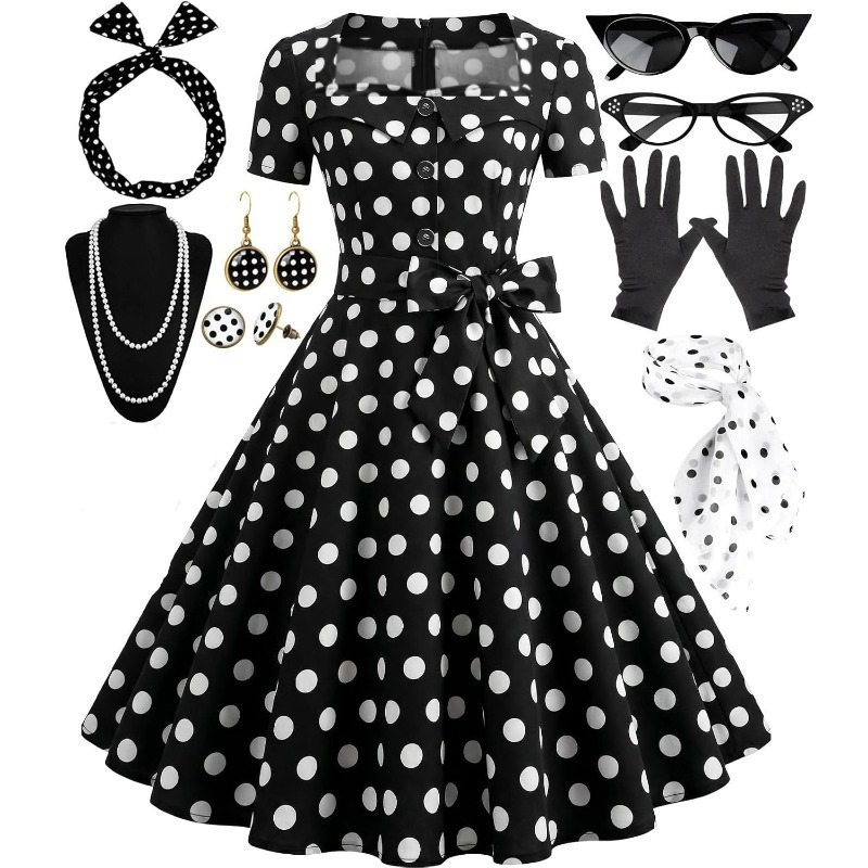 1950s Elegant Vintage Dresses  - Women'S Accessories In The 1950S 评论和价格