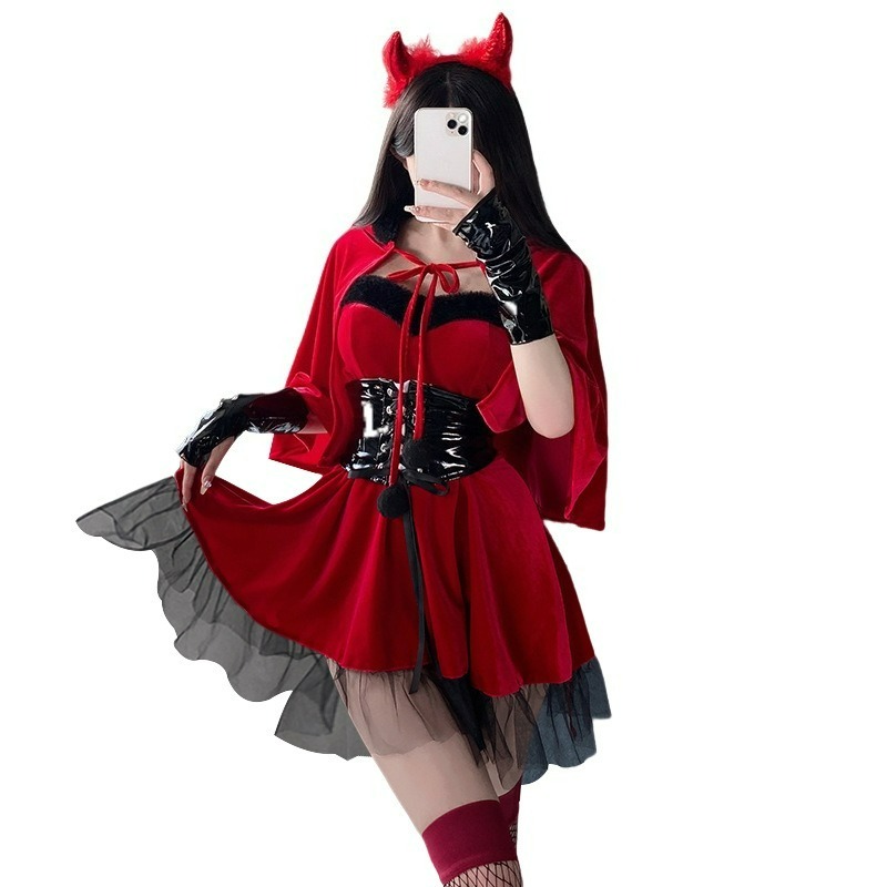 Red Devil Women Cosplay Costum - Women'S Red Accessories 评论和价格