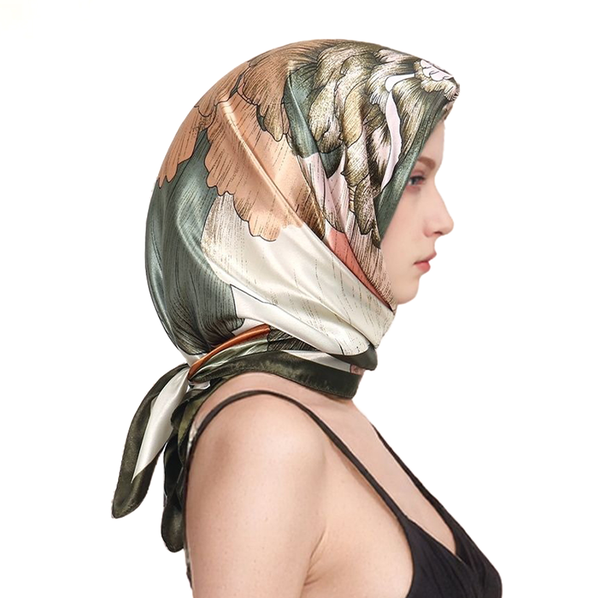 90*90cm Satin Silk Square Scar - Silk Scarf Square 评论和价格