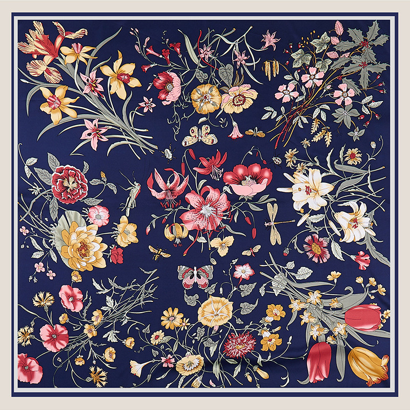 POBING Twill Silk Scarf Women  - Silk Scarf Square 评论和价格