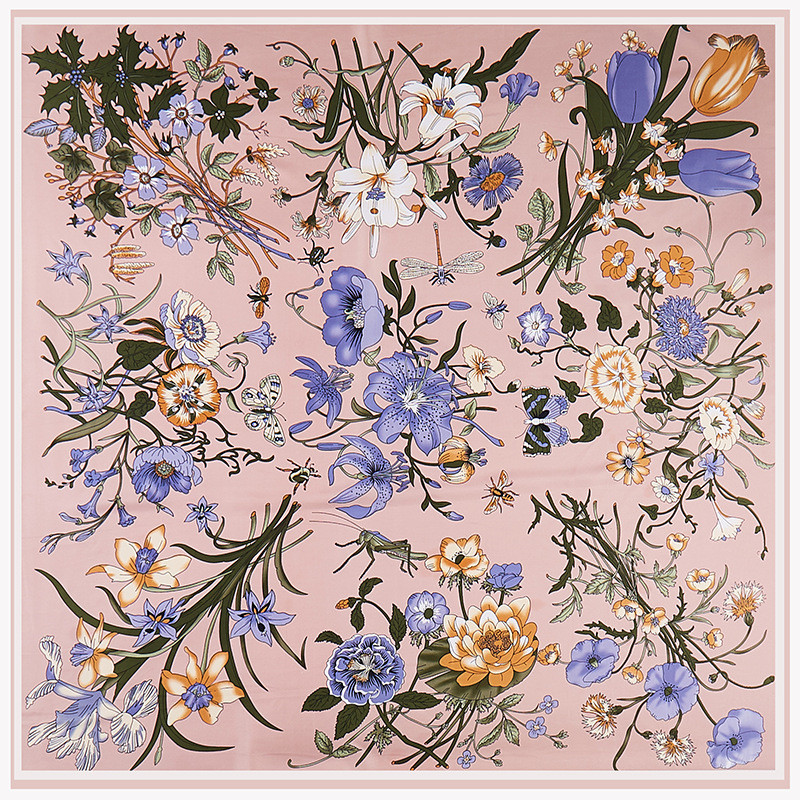POBING Twill Silk Scarf Women  - Silk Scarf Square 评论和价格