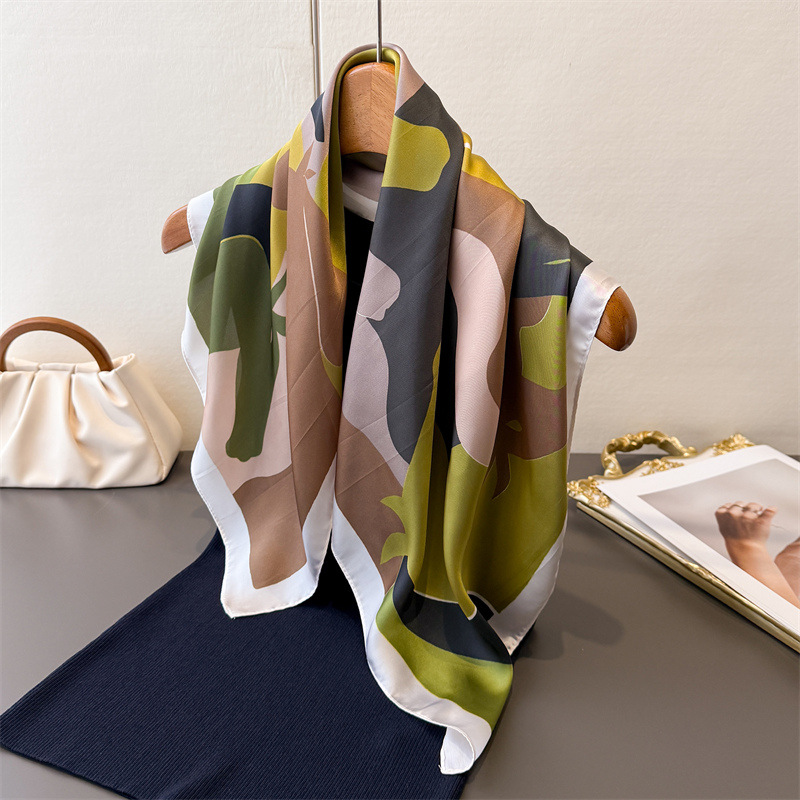 2026 New Women Square Scarf Im - Silk Scarf Square 评论和价格