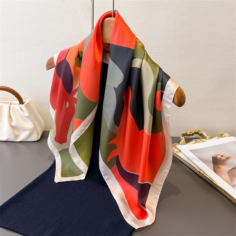 2026 New Women Square Scarf Im - Silk Scarf Square 评论和价格
