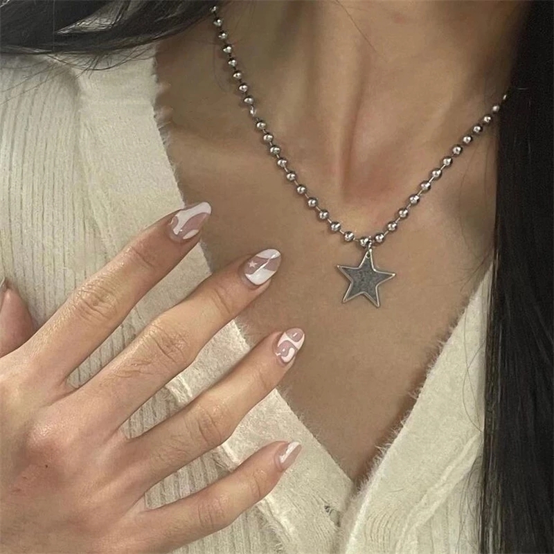 Kpop Cool Punk Vintage Star Pe - Women'S Emo Accessories 评论和价格