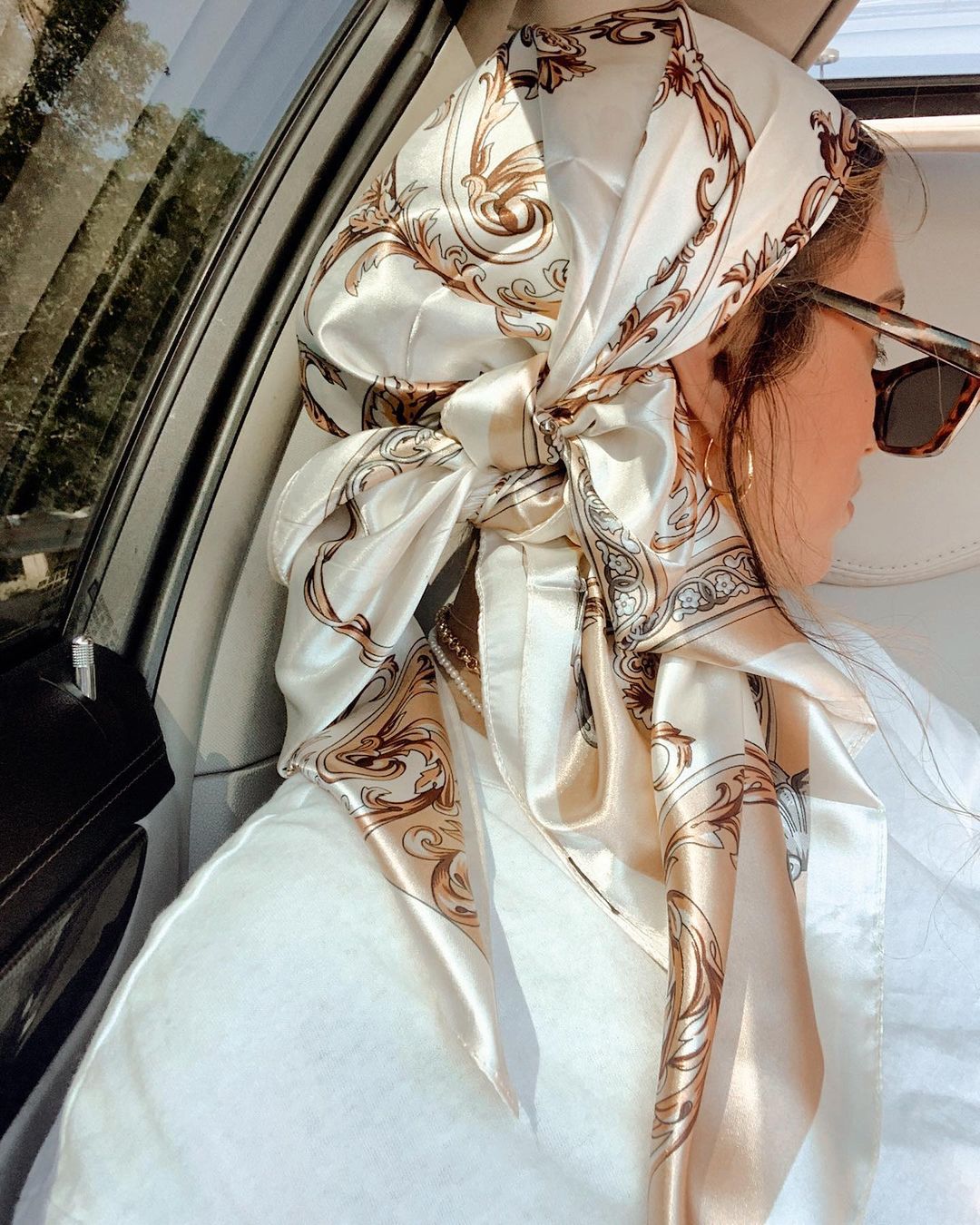Satin Square Scarf Women Musli - Silk Scarf Square 评论和价格