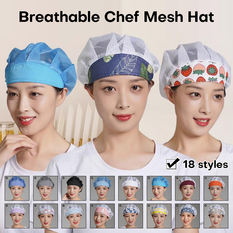 Men Women Chef Hat Dustproof C - Women Kitchen Accessories 评论和价格