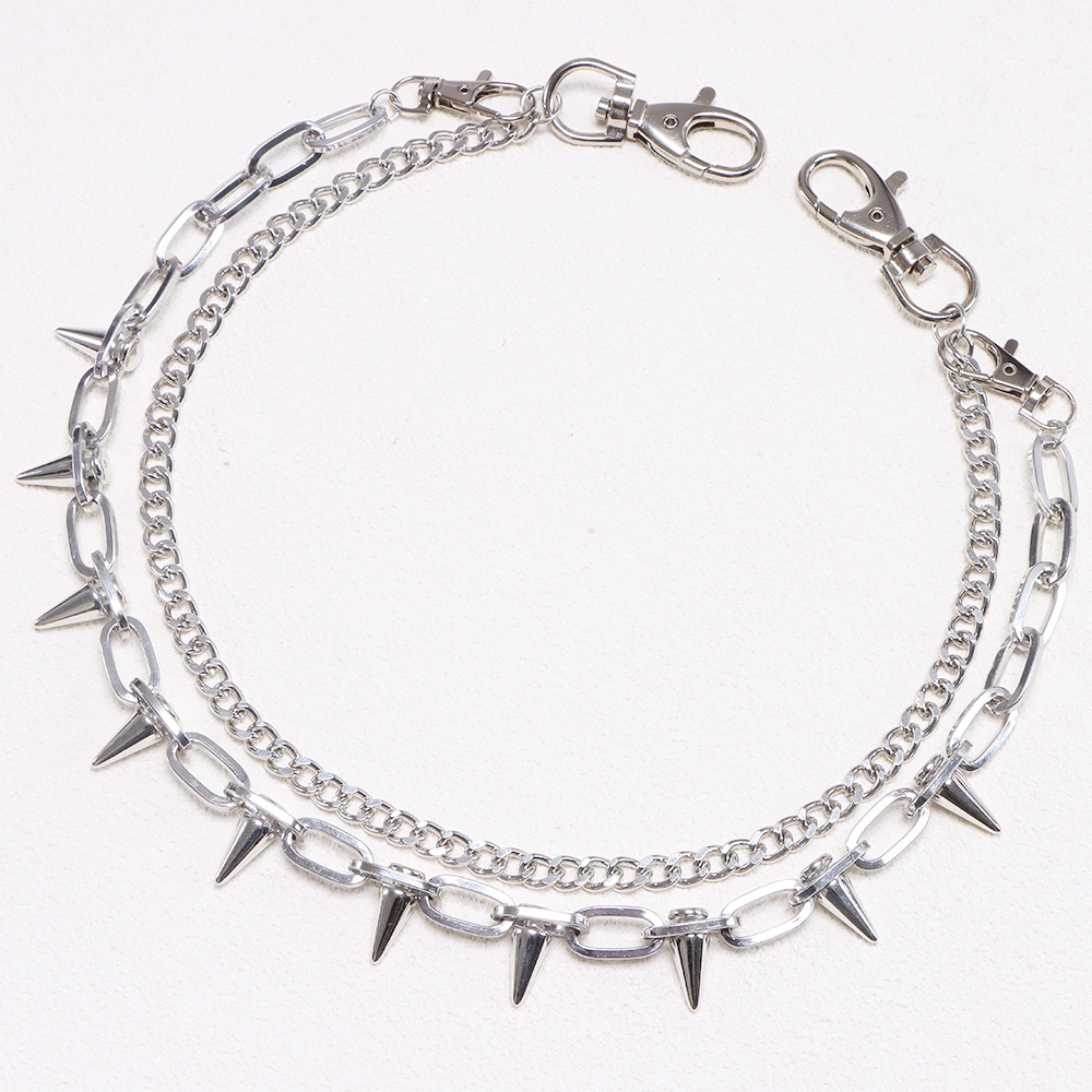 Punk Metal Rivets Pants Chains - Women'S Emo Accessories 评论和价格