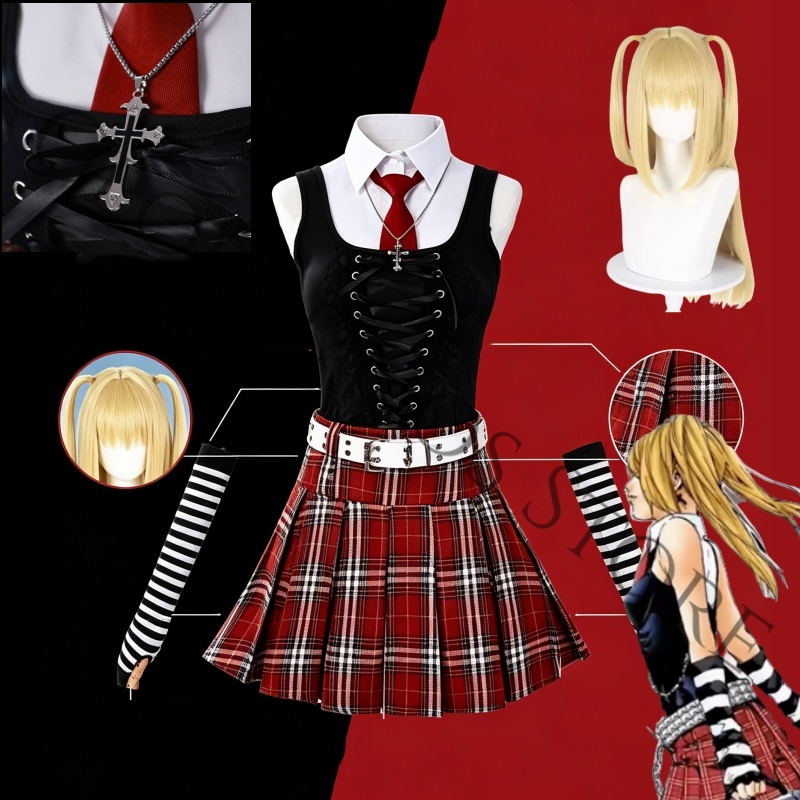 Anime Misa Amane Misamisa Cosp - Women'S Red Accessories 评论和价格