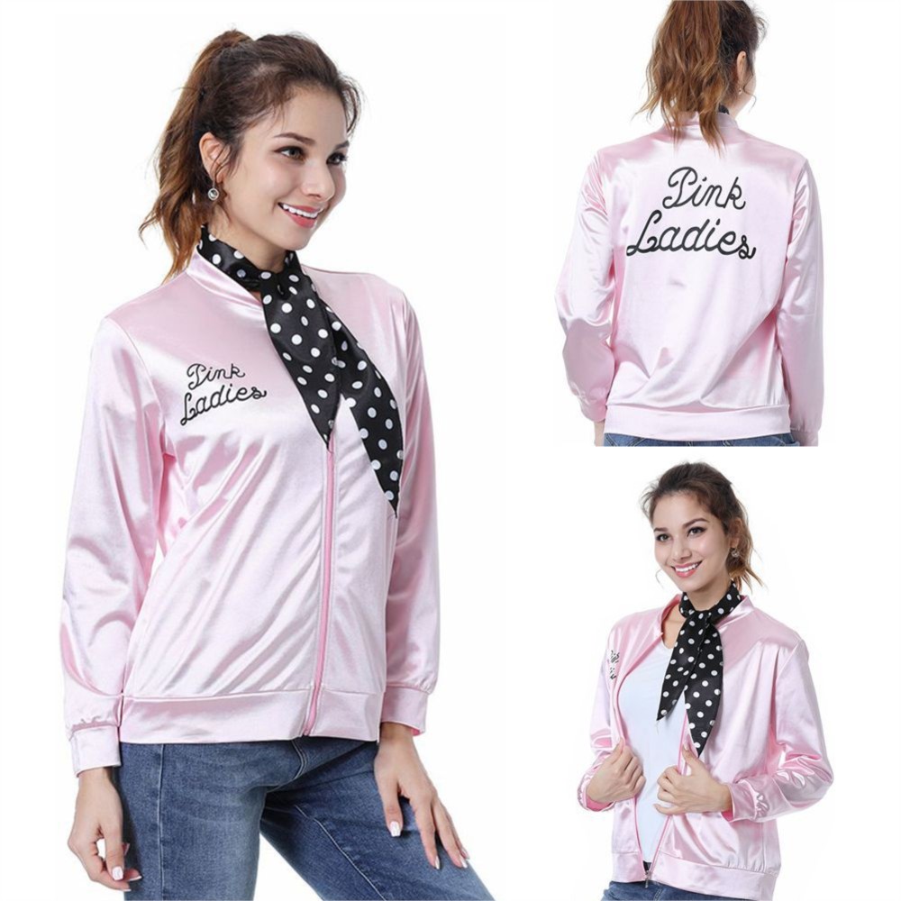 Pink Ladies Grease Cosplay Shi - Women'S Accessories In The 1950S 评论和价格