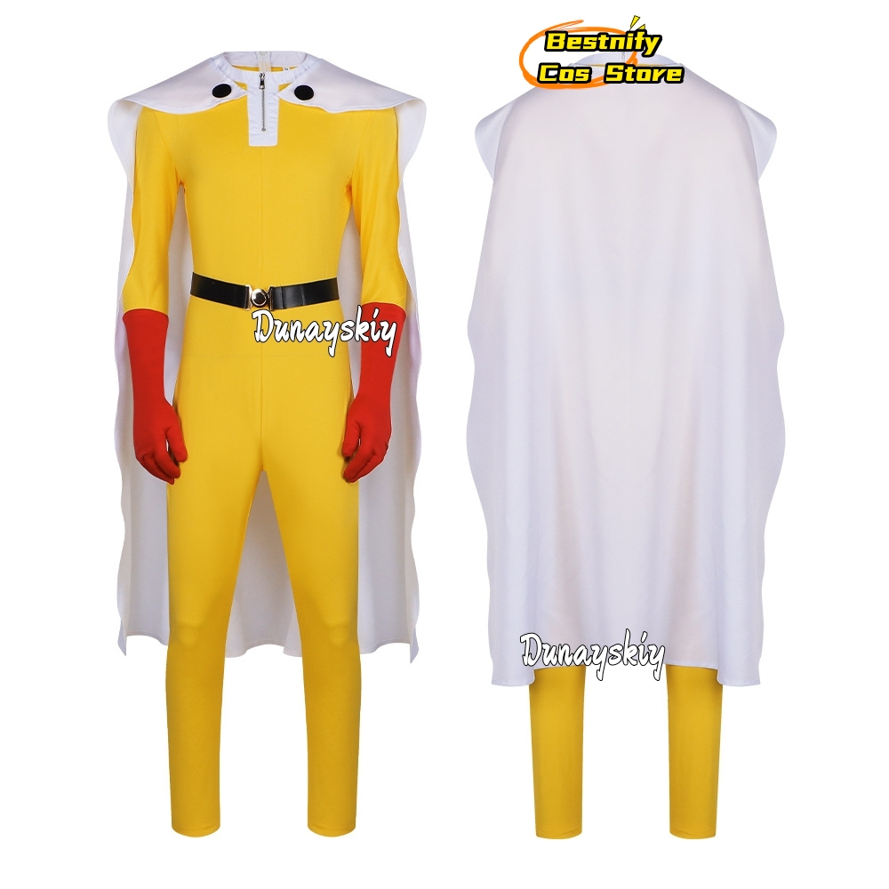 Saitama MAN Cosplay Jumpsuit C - Women'S Red Accessories 评论和价格