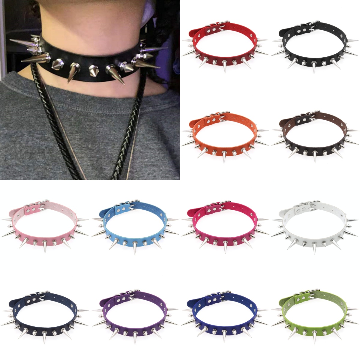 12Colors Halloween Emo Cosplay - Women'S Emo Accessories 评论和价格